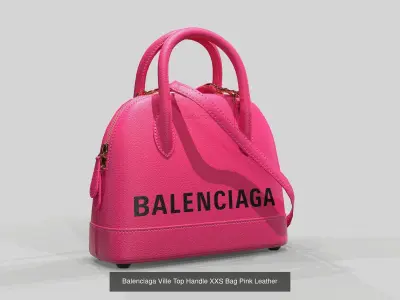 Balenciaga Ville Top Handle XXS  Bag Leather 3D Model Pack