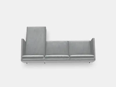 SMEDSTORP 4-seat sofa with chaise longue 1 Low-poly 3D model