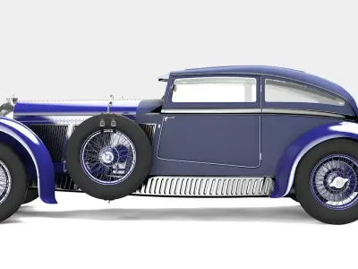 Bentley Blue Train 3D model