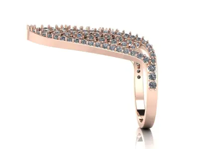 Jewelry Diamond Ring 3D Print Model 3D print model 19