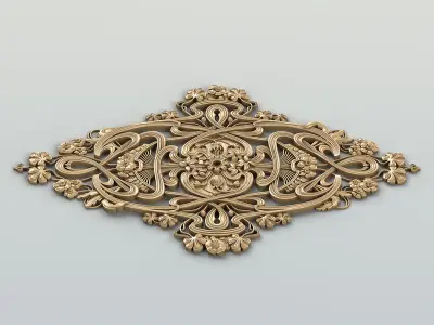 Round rosette 036 3D model