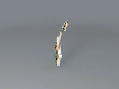 Bengal Tiger 1 guitar Free 3D model