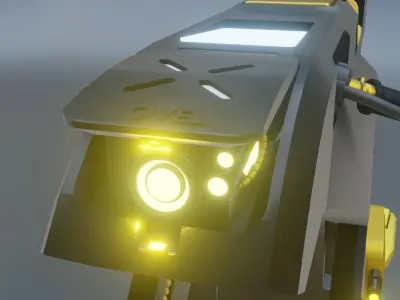 electric sport motorcycles  3D model