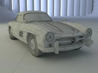 Mercedes 300 SL Gulwing 3D model