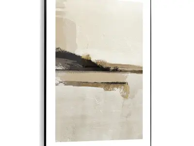 Plaster Two Photo Frame 400 Low-poly 3D model