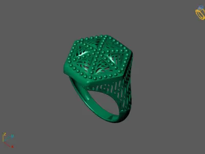Fancy Womens Rings Plain Rings Ready STL 3DM Models Rings 3D print model 37