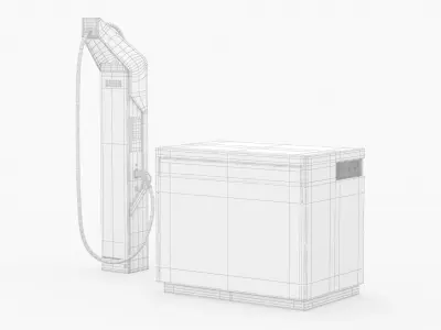 Ads Tec Ultra Fast EV Charging Station 3D model