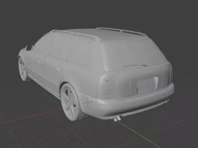 Audi A4 B5 Low-poly 3D model