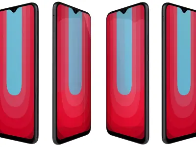 Vivo u 20 Blaze Blue And Racing Black High Poly 3D model