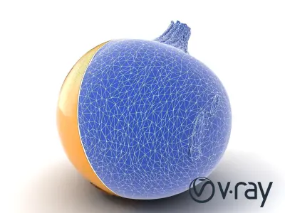 Silky Textured Onion 3D Model Pack Low-poly 3D model