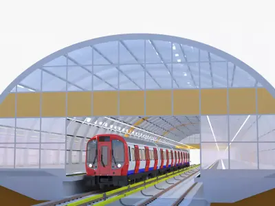 London metro station III 3D model