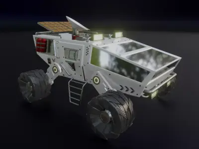 Mars Rover Low-poly 3D model
