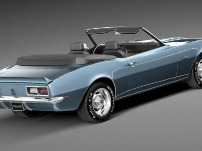 Chevrolet Camaro SS RS convertible CG 1967  3D model
