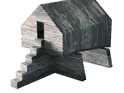 Black modern farm decoration Ethnicraft 3D model