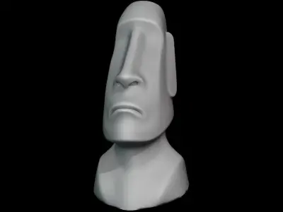 Easter Island Statue Free low-poly 3D model