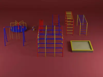 Playground toys 3D model