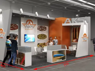 Stand Exhibition 3D model