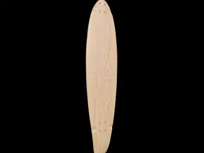 Longboard skateboard shape skateboard  3D model