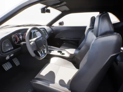 Muscle Car 2 - Dodge Challanger - Game Ready Vehicle Low-poly 3D model