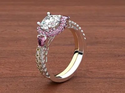 Bridal Sets 3 with rubin 3D print model