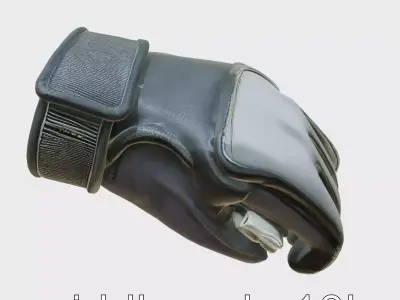 Heavy Duty Workout Glove with Reinforced Palm Low-poly 3D model