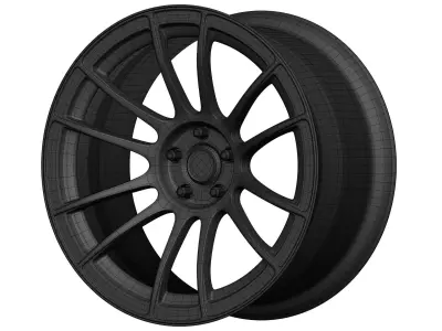 SSR GTX04 Aftermarket Wheel Low-poly 3D model