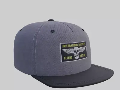 Hip Hop cap Low-poly 3D model