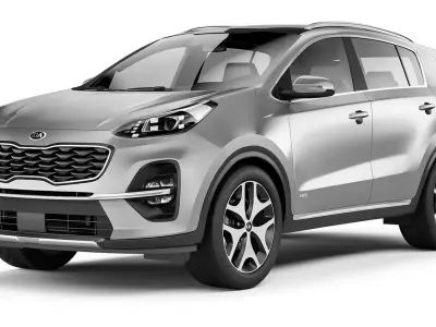 KIA Sportage GT-line 2018 3D model