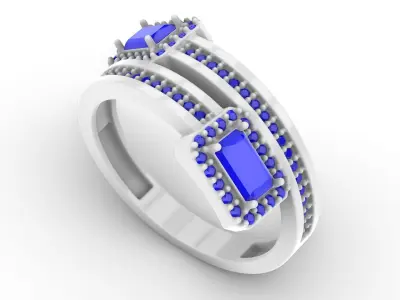 Jewelry Diamond Ring Model RG91 Free 3D print model
