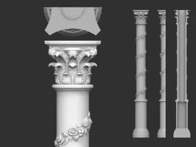 Columns Classical  Decoration N8 3D model