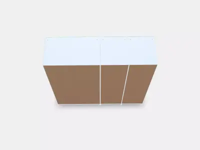 PAX - FLISBERGET Wardrobe 2 Low-poly 3D model