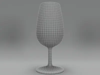 ISO Wine Tasting Glass 3D model