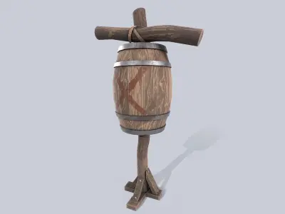 Training dummy Low-poly 3D model