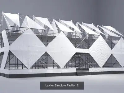 Layher Structure Pavilions - 5 Pack PART 1 3D Model Collection