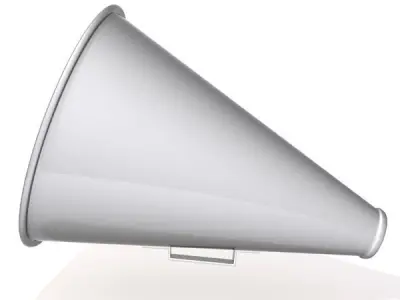 Megaphone 01 Low-poly 3D model