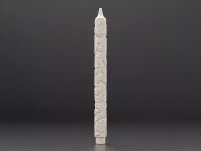 Leaf Candle 3D print model