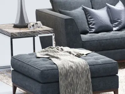 Barbican CORNER SOFA  Cavus The sofa and chair company  3D model