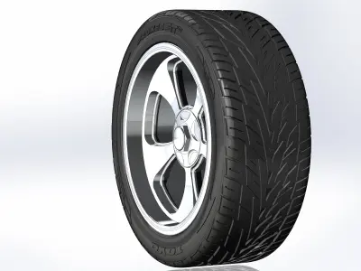 Custom wheels Billet Vintec SLD89 for your scale model 3D print model