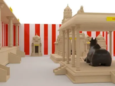 indian Temple 3D model