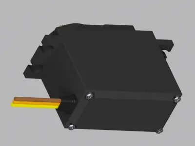 Servomotor servo motor 3D model