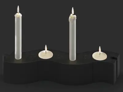WERMER Candlestick and Tealight 3D model