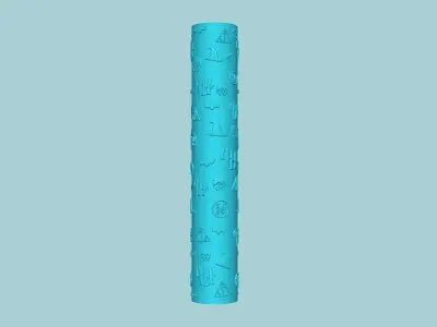 Texture Roll 76 Harry Potter Positive - Fondant Decoration Maker 3D print model