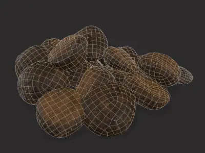 Horse Poop Low-poly 3D model