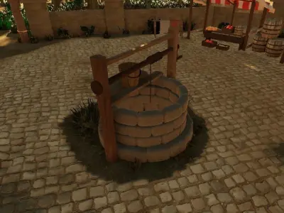 Medieval Well Free 3D model