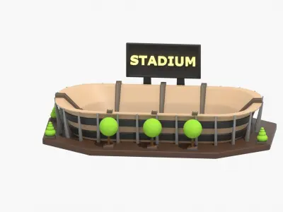 Stadium 3D Illustration 3D model