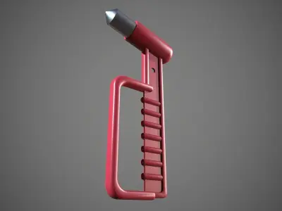 Emergency Hammer Low-poly 3D model