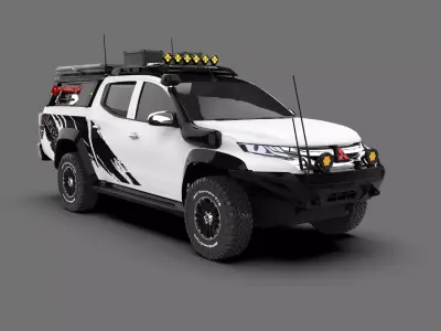 Mitsubishi L200 Off-Road 4x4 Pickup Truck 3D model