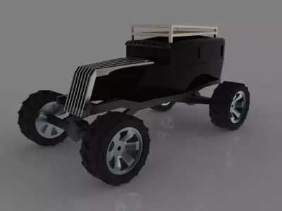 Zombie Survival Sedan Free 3D model