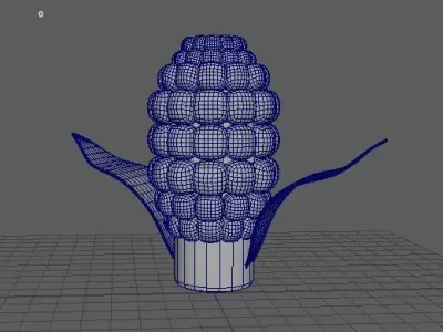 corn model Low-poly 3D model
