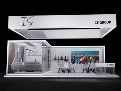 exhibition Low-poly 3D model 10